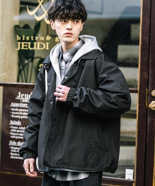 Rocky Monroe(ロッキーモンロー)の「ポリDEWSPO オーバーサイズコーチジャケット(ブルゾン・メンズ・ブラック/ネイビー/カーキ・L/XL/M)」の14枚目の写真