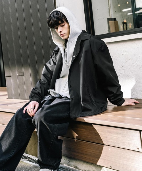 Rocky Monroe(ロッキーモンロー)の「ポリDEWSPO オーバーサイズコーチジャケット(ブルゾン・メンズ・ブラック/ネイビー/カーキ・L/XL/M)」の17枚目の写真