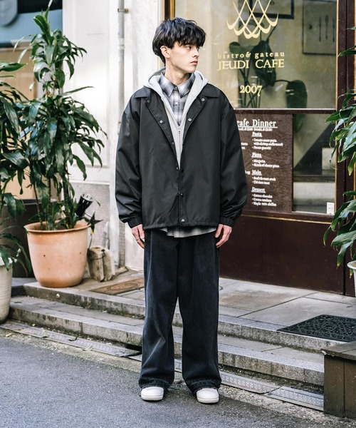 Rocky Monroe(ロッキーモンロー)の「ポリDEWSPO オーバーサイズコーチジャケット(ブルゾン・メンズ・ブラック/ネイビー/カーキ・L/XL/M)」の11枚目の写真