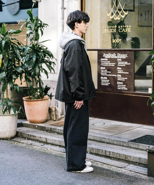 Rocky Monroe(ロッキーモンロー)の「ポリDEWSPO オーバーサイズコーチジャケット(ブルゾン・メンズ・ブラック/ネイビー/カーキ・L/XL/M)」の12枚目の写真