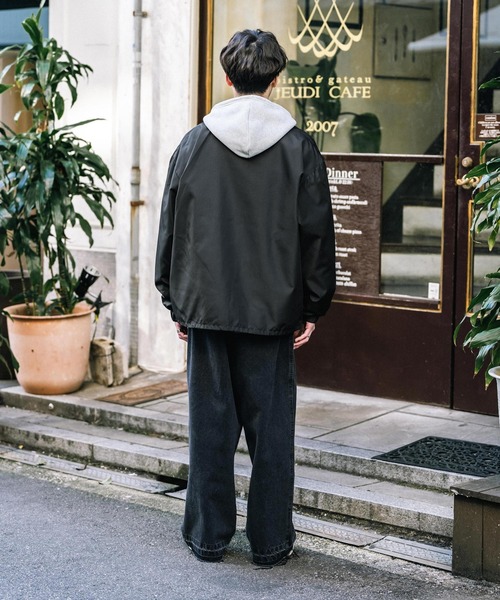 Rocky Monroe(ロッキーモンロー)の「ポリDEWSPO オーバーサイズコーチジャケット(ブルゾン・メンズ・ブラック/ネイビー/カーキ・L/XL/M)」の13枚目の写真