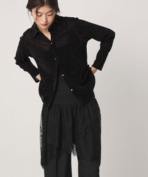 <GLR_MINE>レース ドッキング ニット ビスチェ