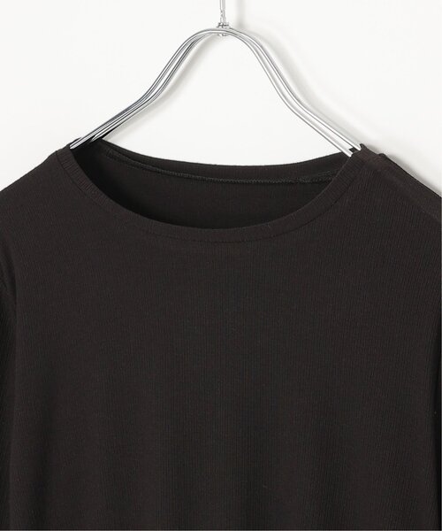 notch.(ノッチ)の「袖口フレアレースロンT(Tシャツ/カットソー・レディース・ブラック/オフホワイト・M)」の14枚目の写真