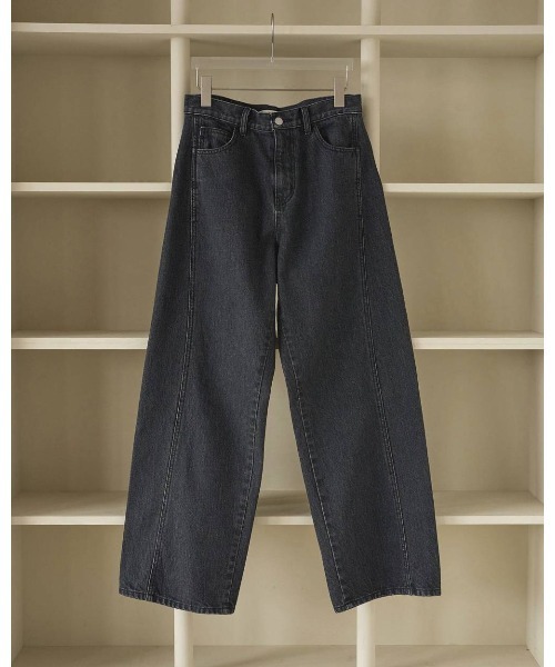 anuke(アンヌーク)の「anuke Panel Black Denim(デニムパンツ・レディース・ブラック・36)」の1枚目の写真