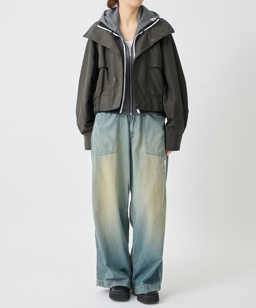 Maison MIHARA YASUHIRO(メゾンミハラヤスヒロ)の「【Maison MIHARA YASUHIRO/メゾンミハラヤスヒロ】Light Denim Wide Pants/ライトデニムワイドパンツ(デニムパンツ・レディース・ブラック/ダークインディゴブルー・38/36)」の8枚目の写真