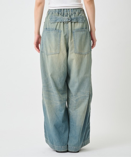Maison MIHARA YASUHIRO(メゾンミハラヤスヒロ)の「【Maison MIHARA YASUHIRO/メゾンミハラヤスヒロ】Light Denim Wide Pants/ライトデニムワイドパンツ(デニムパンツ・レディース・ブラック/ダークインディゴブルー・38/36)」の14枚目の写真