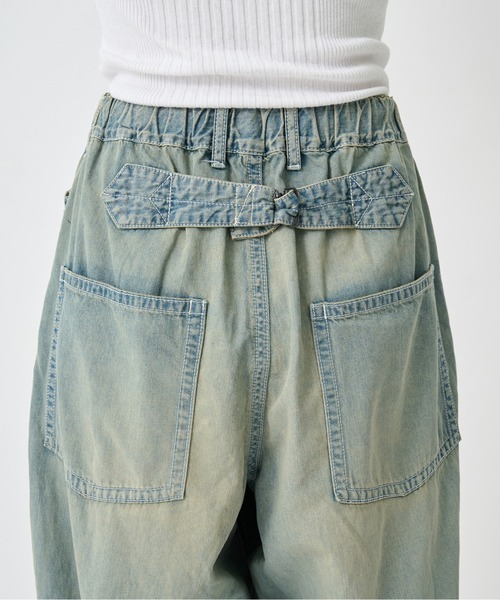 Maison MIHARA YASUHIRO(メゾンミハラヤスヒロ)の「【Maison MIHARA YASUHIRO/メゾンミハラヤスヒロ】Light Denim Wide Pants/ライトデニムワイドパンツ(デニムパンツ・レディース・ブラック/ダークインディゴブルー・38/36)」の15枚目の写真