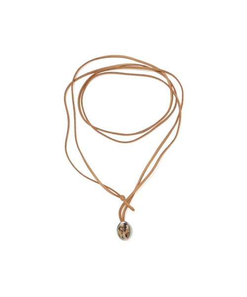 ROSE BUD（ローズバッド）の「STONE LEATHER CODE NECKLACE（ネックレス・レディース・ブラウン/イエロー・ONE SIZE）」の3枚目の写真