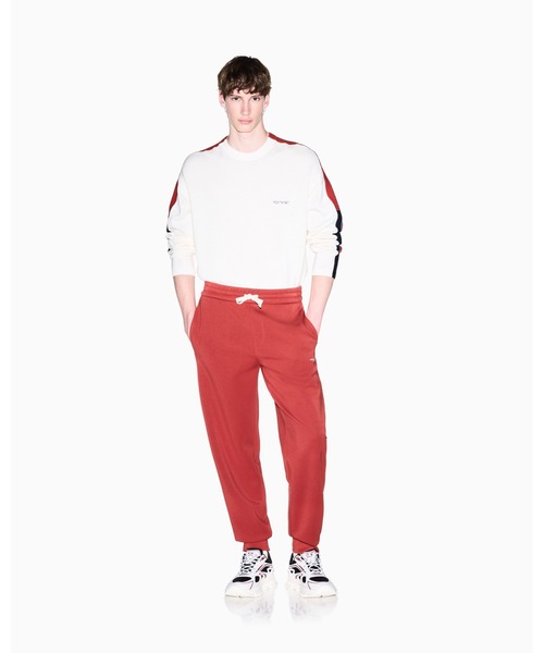 ARMANI EXCHANGE（アルマーニエクスチェンジ）の「【A|X アルマーニ エクスチェンジ】コントラストライン ニットプルオーバー（EC限定カラー含）（ニット/セーター・メンズ・オフホワイト/ダークネイビー・LARGE/SMALL/MEDIUM/X-SMALL/X-LARGE）」の10枚目の写真