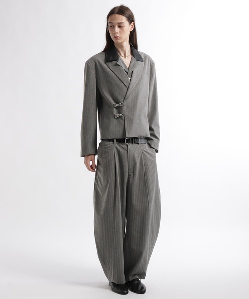 HARE(ハレ)の「【SET UP対応】バレルワイドトラウザー(HARE)(スラックス・メンズ・ブラック/グリーン/グレー系その他/ブラック系その他・SMALL/MEDIUM)」の7枚目の写真