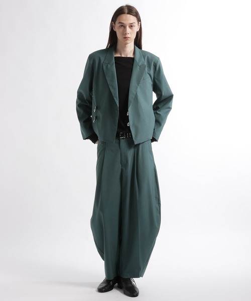 HARE(ハレ)の「【SET UP対応】バレルワイドトラウザー(HARE)(スラックス・メンズ・ブラック/グリーン/グレー系その他/ブラック系その他・SMALL/MEDIUM)」の12枚目の写真