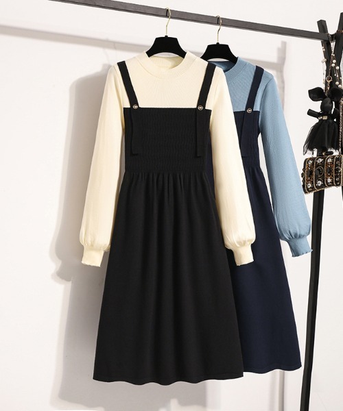 AMAJI(アマジ)の「ニットワンピース(ワンピース・レディース・ブラック/ネイビー・LARGE/X-LARGE)」の4枚目の写真