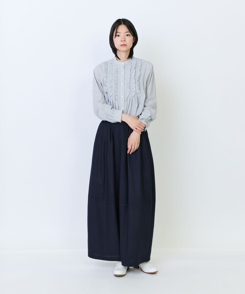 LOISIR（ロワズィール）の「ウール混ツイードボトルシルエットパンツ（その他パンツ・レディース・ネイビー/グレー系その他・M/MT）」の10枚目の写真
