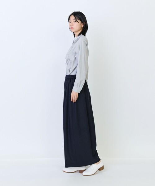 LOISIR（ロワズィール）の「ウール混ツイードボトルシルエットパンツ（その他パンツ・レディース・ネイビー/グレー系その他・M/MT）」の11枚目の写真
