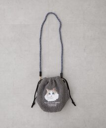 ボア刺繍コードショルダー