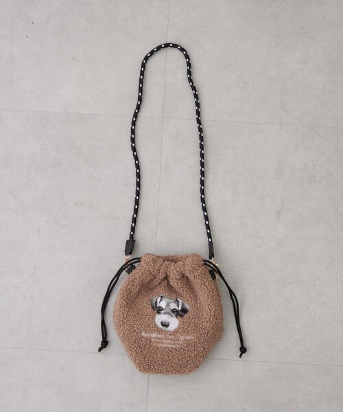 Remind me and forever(リマインドミーアンドフォーエバー)の「ボア刺繍コードショルダー(ショルダーバッグ・レディース・カーキ/ブラウン/グレー/アイボリー/ベージュ・FREE)」の12枚目の写真