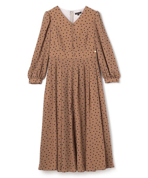 TOCCA(トッカ)の「TWILIGHT DOTS ドレス(ワンピース・レディース・ネイビー系5・00/0/2/4/6)」の3枚目の写真