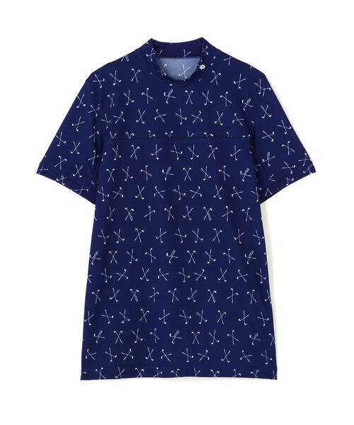 PEARLY GATES（パーリーゲイツ）の「【PEARLY GATES】2WAYトリコット半袖ハイネックカットソー ＜ゴルフクラブ柄＞ (MENS)（Tシャツ/カットソー・メンズ・ブルー系その他・MEDIUM/LARGE/X-LARGE）」の12枚目の写真