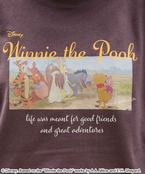 Disney(ディズニー)の「【別注】Disney / くまのプーさん / ヴィンテージフォトプリントロンT(Tシャツ/カットソー・レディース・ダークブラウン/アイボリー/ブラック系/オートミール/スミクロ・M/L)」の16枚目の写真