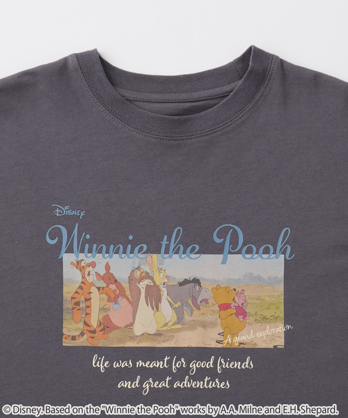 Disney(ディズニー)の「【別注】Disney / くまのプーさん / ヴィンテージフォトプリントロンT(Tシャツ/カットソー・レディース・ダークブラウン/アイボリー/ブラック系/オートミール/スミクロ・M/L)」の22枚目の写真