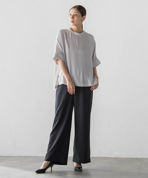 la.f…(ラエフ)の「【SETUP対応】"Light & Soft Suede" ワイドパンツ(その他パンツ・レディース・ブラック/ブラウン・9号/7号)」の16枚目の写真