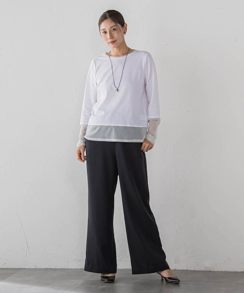 la.f…(ラエフ)の「【SETUP対応】"Light & Soft Suede" ワイドパンツ(その他パンツ・レディース・ブラック/ブラウン・9号/7号)」の18枚目の写真