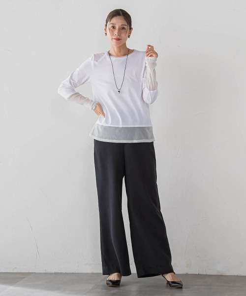 la.f…(ラエフ)の「【SETUP対応】"Light & Soft Suede" ワイドパンツ(その他パンツ・レディース・ブラック/ブラウン・9号/7号)」の19枚目の写真