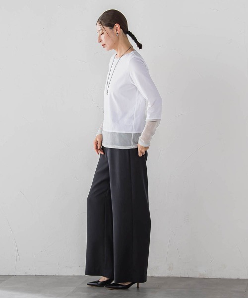 la.f…(ラエフ)の「【SETUP対応】"Light & Soft Suede" ワイドパンツ(その他パンツ・レディース・ブラック/ブラウン・9号/7号)」の20枚目の写真