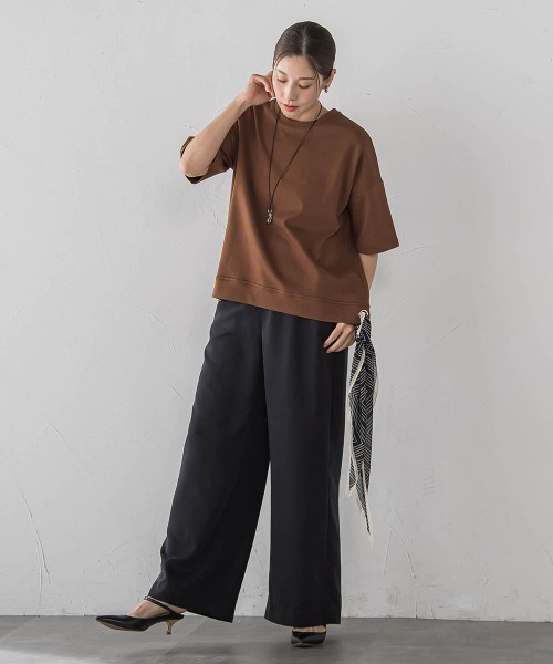la.f…(ラエフ)の「【SETUP対応】"Light & Soft Suede" ワイドパンツ(その他パンツ・レディース・ブラック/ブラウン・9号/7号)」の8枚目の写真