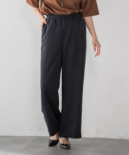 la.f…(ラエフ)の「【SETUP対応】"Light & Soft Suede" ワイドパンツ(その他パンツ・レディース・ブラック/ブラウン・9号/7号)」の4枚目の写真