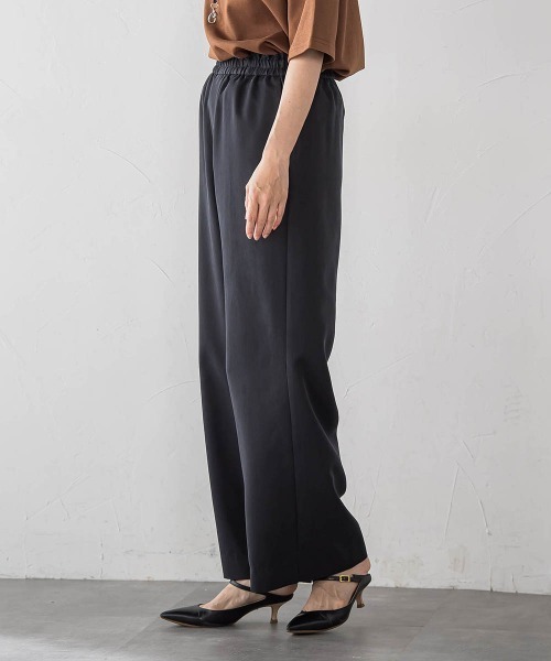 la.f…(ラエフ)の「【SETUP対応】"Light & Soft Suede" ワイドパンツ(その他パンツ・レディース・ブラック/ブラウン・9号/7号)」の5枚目の写真