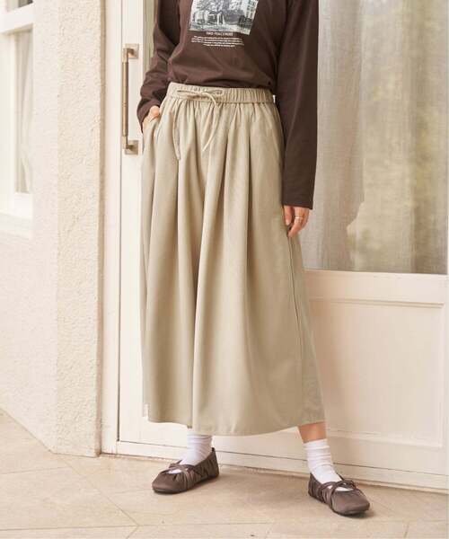 ikka(イッカ)の「変形コールガウチョパンツ(その他パンツ・レディース・ブラウン/オリーブ/チャコール/ブルー/ベージュ・S/L/M)」の9枚目の写真