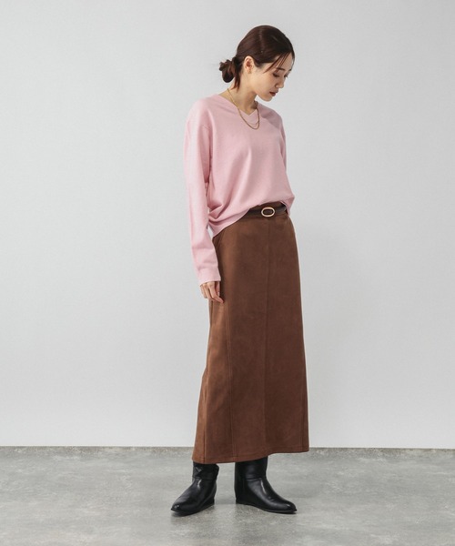 GLOBAL WORK(グローバルワーク)の「カシミヤタッチVネックプルオーバー/ 758522PO(ニット/セーター・レディース・マスタード/ライトグレー/ライトピンク/ホワイト/ネイビー・SMALL/LARGE/MEDIUM/X-SMALL/X-LARGE)」の18枚目の写真