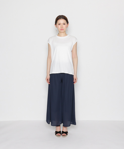 SENSE OF PLACE by URBAN RESEARCH(センスオブプレイスバイアーバンリサーチ)の「CF バックドレープTシャツ(ノースリーブ)(Tシャツ/カットソー・レディース・ピンク/ホワイト/ネイビー・FREE)」の8枚目の写真