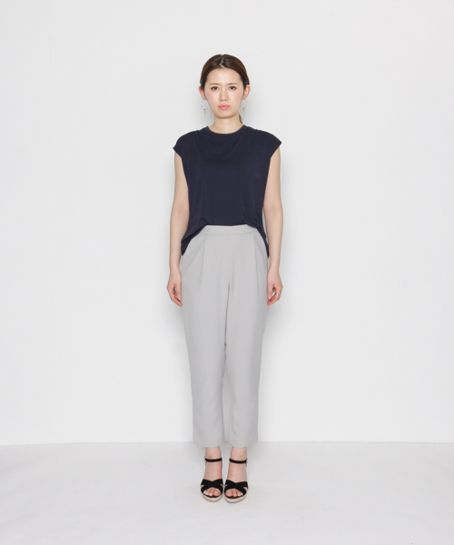 SENSE OF PLACE by URBAN RESEARCH(センスオブプレイスバイアーバンリサーチ)の「CF バックドレープTシャツ(ノースリーブ)(Tシャツ/カットソー・レディース・ピンク/ホワイト/ネイビー・FREE)」の9枚目の写真