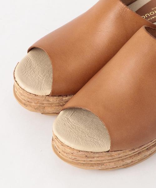 BEAUTY&YOUTH UNITED ARROWS（ビューティーアンドユースユナイテッドアローズ）の「＜LE CRABE ROUGE＞ウエッジソールスライダーサンダル◆（サンダル・レディース・ブラウン/ブラック・37/36/38）」の7枚目の写真