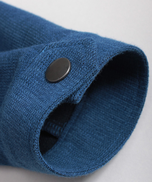 ESSENTIAL GARMENT MEN'S BIGI（エッセンシャルガーメントメンズビギ）の「ショート丈ボリュームネックパーカー/サーフニットダブルフェイス（モッズコート・メンズ・グレー/ブルー・S/SS/L/M）」の8枚目の写真