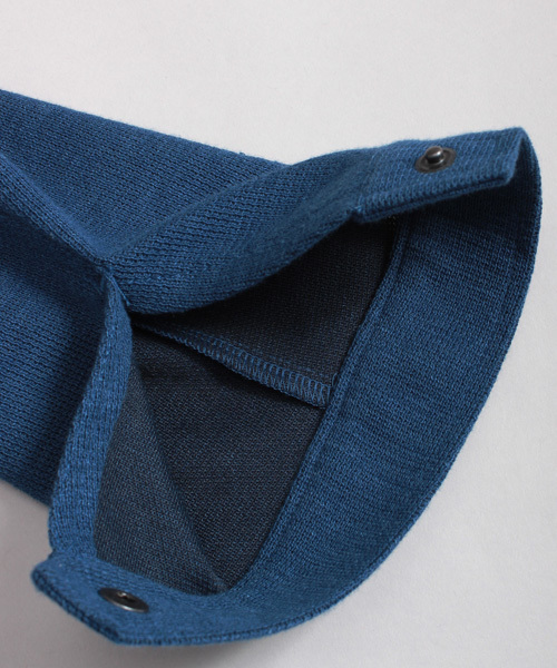 ESSENTIAL GARMENT MEN'S BIGI（エッセンシャルガーメントメンズビギ）の「ショート丈ボリュームネックパーカー/サーフニットダブルフェイス（モッズコート・メンズ・グレー/ブルー・S/SS/L/M）」の9枚目の写真