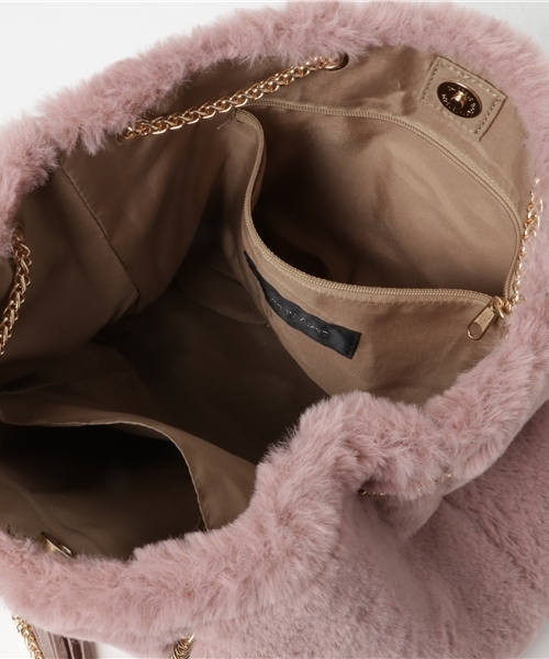 INTERPLANET WINGS（インタープラネットウィング）の「ファータッセルキンチャクバッグ（ショルダーバッグ・レディース・ブラック/ピンクベージュ/ブラウン・フリー）」の9枚目の写真