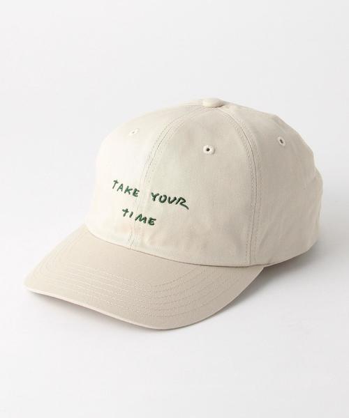 UNITED ARROWS & SONS(ユナイテッドアローズアンドサンズ)の「Julian Klincewicz(ジュリアン クリンスウィックス)emb CAP ◆(キャップ・メンズ・ベージュ/ケリー・FREE)」の2枚目の写真