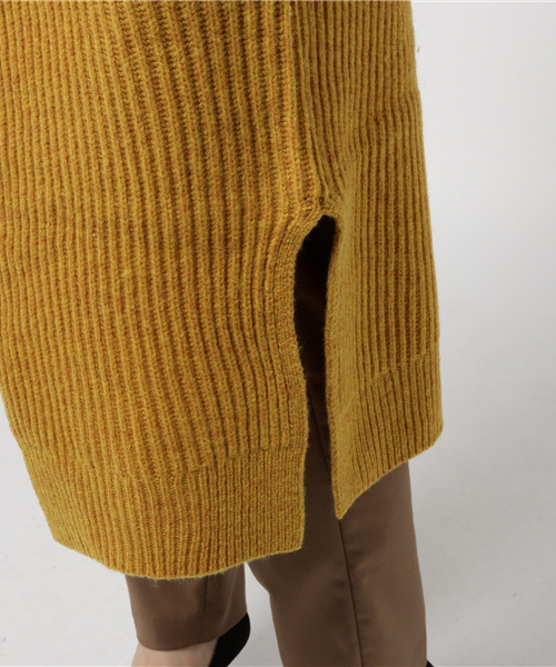 SLY（スライ）の「LAMSWOOL BALLOON RIB LG GOWN（その他アウター・レディース・トップグレー/イエロー系その他/ネイビー・FREE）」の10枚目の写真