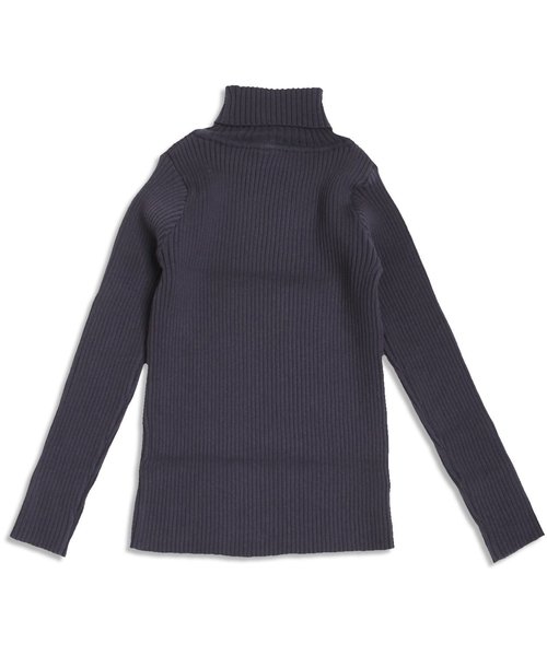 apres les cours(アプレレクール)の「デイリーリブニットタートル(ニット/セーター・キッズ・ネイビー/マスタード/ピンク/アイボリー・80/140/110/130/90/100/120)」の9枚目の写真