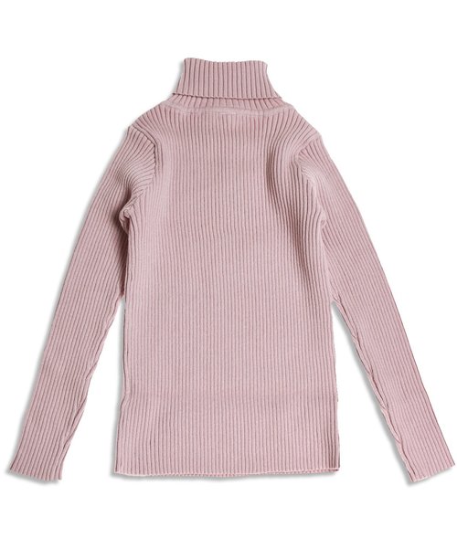 apres les cours(アプレレクール)の「デイリーリブニットタートル(ニット/セーター・キッズ・ネイビー/マスタード/ピンク/アイボリー・80/140/110/130/90/100/120)」の10枚目の写真