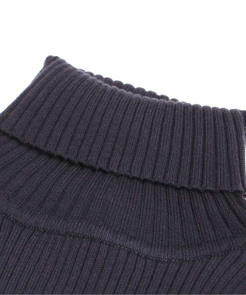 apres les cours(アプレレクール)の「デイリーリブニットタートル(ニット/セーター・キッズ・ネイビー/マスタード/ピンク/アイボリー・80/140/110/130/90/100/120)」の11枚目の写真
