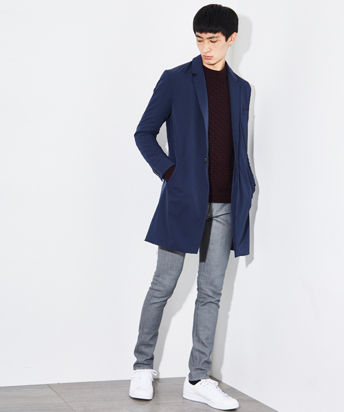 STUDIOUS(ステュディオス)の「リンクスジャガードニット(ニット/セーター・メンズ・ブラック/ワイン・1/2/3)」の9枚目の写真