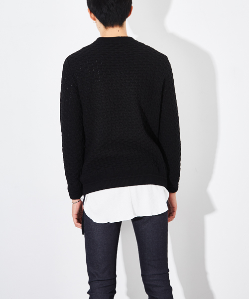 STUDIOUS(ステュディオス)の「リンクスジャガードニット(ニット/セーター・メンズ・ブラック/ワイン・1/2/3)」の19枚目の写真