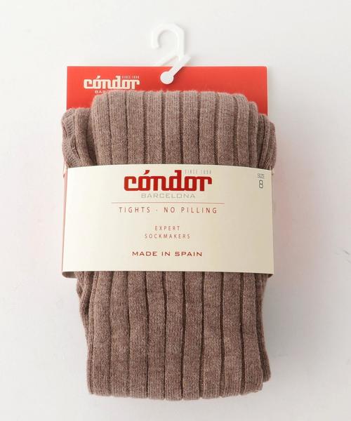 green label relaxing(グリーンレーベルリラクシング)の「【Condor(コンドル)】ソリッド タイツ◆(タイツ/ストッキング・キッズ・マスタード/ターコイズブルー/ダークグレー/ベージュ/ワインレッド・6Y 107-118cm/8Y 119-130cm/4Y 98-106cm)」の1枚目の写真