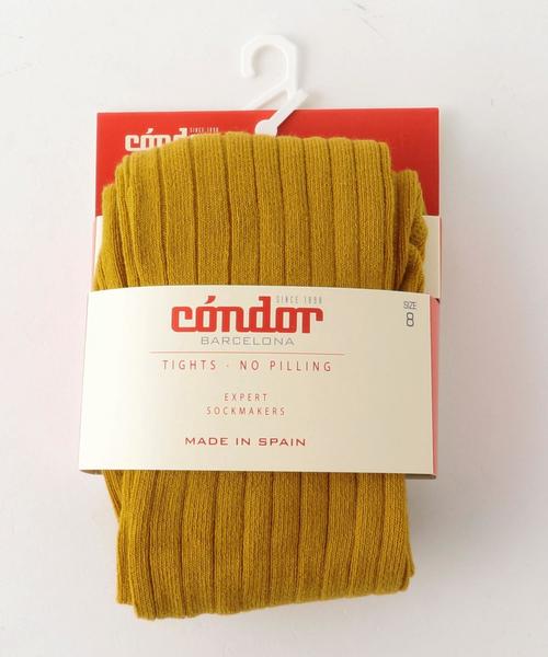 green label relaxing(グリーンレーベルリラクシング)の「【Condor(コンドル)】ソリッド タイツ◆(タイツ/ストッキング・キッズ・マスタード/ターコイズブルー/ダークグレー/ベージュ/ワインレッド・6Y 107-118cm/8Y 119-130cm/4Y 98-106cm)」の4枚目の写真