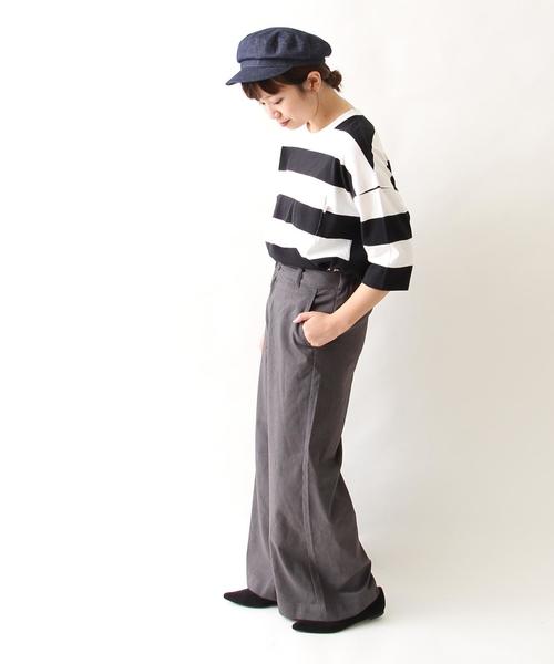 coen（コーエン）の「リラックスワイドパンツ（その他パンツ・レディース・グレー/ネイビー・LARGE/MEDIUM/SMALL）」の8枚目の写真