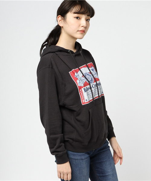 RODEO CROWNS WIDE BOWL（ロデオクラウンズワイドボウル）の「オリジナルラベル ビッグ パーカー（パーカー・レディース・トップグレー/ネイビー/ブラック/レッド・FREE）」の16枚目の写真